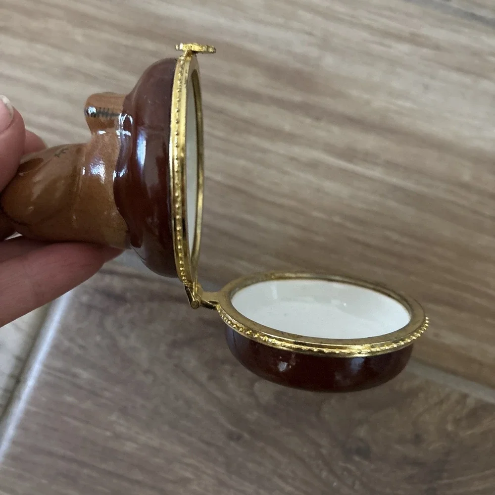 Silvestri Teddy Bear Trinket Box 3.5